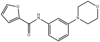 N-(3-morpholin-4-ylphenyl)furan-2-carboxamide 结构式