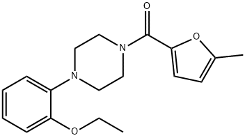 [4-(2-ethoxyphenyl)piperazin-1-yl]-(5-methylfuran-2-yl)methanone 结构式