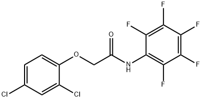 2-(2,4-dichlorophenoxy)-N-(2,3,4,5,6-pentafluorophenyl)acetamide 结构式