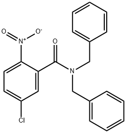 N,N-dibenzyl-5-chloro-2-nitrobenzamide 结构式