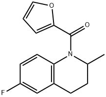 (6-fluoro-2-methyl-3,4-dihydro-2H-quinolin-1-yl)-(furan-2-yl)methanone 结构式