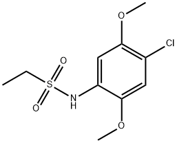 N-(4-chloro-2,5-dimethoxyphenyl)ethanesulfonamide 结构式