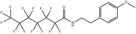 2,2,3,3,4,4,5,5,6,6,7,7,7-tridecafluoro-N-[2-(4-methoxyphenyl)ethyl]heptanamide 结构式