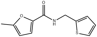 5-methyl-N-(thiophen-2-ylmethyl)furan-2-carboxamide 结构式