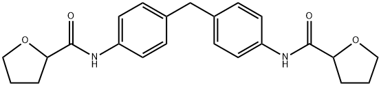 N-[4-[[4-(oxolane-2-carbonylamino)phenyl]methyl]phenyl]oxolane-2-carboxamide 结构式