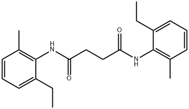 N,N'-bis(2-ethyl-6-methylphenyl)butanediamide 结构式