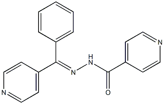 N-[(E)-[phenyl(pyridin-4-yl)methylidene]amino]pyridine-4-carboxamide 结构式