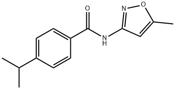 N-(5-methyl-1,2-oxazol-3-yl)-4-propan-2-ylbenzamide 结构式