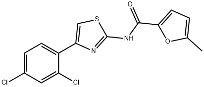 N-[4-(2,4-dichlorophenyl)-1,3-thiazol-2-yl]-5-methylfuran-2-carboxamide 结构式