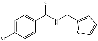 4-chloro-N-(furan-2-ylmethyl)benzamide 结构式