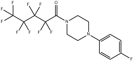 2,2,3,3,4,4,5,5,5-nonafluoro-1-[4-(4-fluorophenyl)piperazin-1-yl]pentan-1-one 结构式