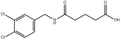 5-[(3,4-dichlorophenyl)methylamino]-5-oxopentanoic acid 结构式