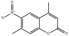 4,7-dimethyl-6-nitrochromen-2-one 结构式