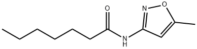 N-(5-methyl-1,2-oxazol-3-yl)heptanamide 结构式