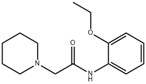 N-(2-ethoxyphenyl)-2-piperidin-1-ylacetamide 结构式