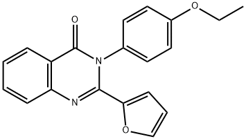 3-(4-ethoxyphenyl)-2-(furan-2-yl)quinazolin-4-one 结构式