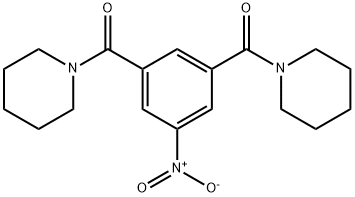 [3-nitro-5-(piperidine-1-carbonyl)phenyl]-piperidin-1-ylmethanone 结构式