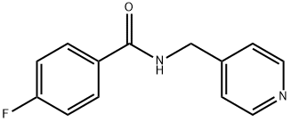 4-fluoro-N-(pyridin-4-ylmethyl)benzamide 结构式