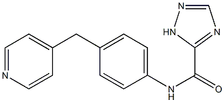 N-[4-(pyridin-4-ylmethyl)phenyl]-1H-1,2,4-triazole-5-carboxamide 结构式