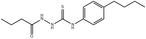 1-(butanoylamino)-3-(4-butylphenyl)thiourea 结构式