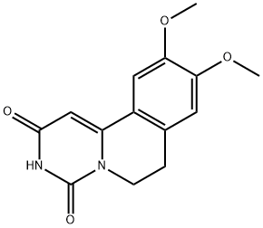 9,10-二甲氧基-6,7-二氢嘧啶并[6,1-A]异喹啉-2,4-二酮 结构式