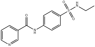 N-[4-(ethylsulfamoyl)phenyl]pyridine-3-carboxamide 结构式