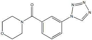 morpholin-4-yl-[3-(tetrazol-1-yl)phenyl]methanone 结构式