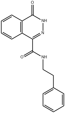 4-oxo-N-(2-phenylethyl)-3H-phthalazine-1-carboxamide 结构式