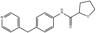 N-[4-(pyridin-4-ylmethyl)phenyl]oxolane-2-carboxamide 结构式