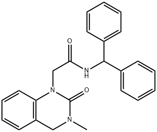 N-benzhydryl-2-(3-methyl-2-oxo-4H-quinazolin-1-yl)acetamide 结构式