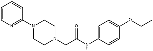 N-(4-ethoxyphenyl)-2-(4-pyridin-2-ylpiperazin-1-yl)acetamide 结构式