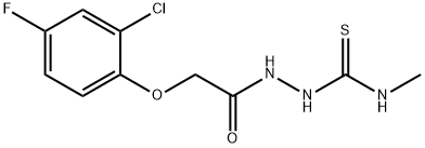 1-[[2-(2-chloro-4-fluorophenoxy)acetyl]amino]-3-methylthiourea 结构式