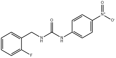 1-[(2-fluorophenyl)methyl]-3-(4-nitrophenyl)urea 结构式