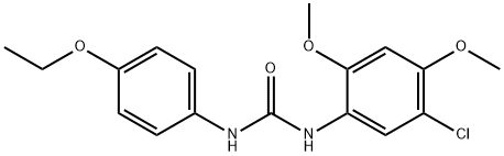 1-(5-chloro-2,4-dimethoxyphenyl)-3-(4-ethoxyphenyl)urea 结构式