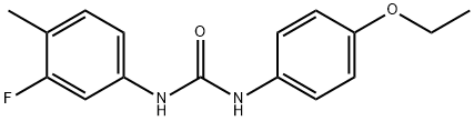 1-(4-ethoxyphenyl)-3-(3-fluoro-4-methylphenyl)urea 结构式