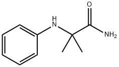 2-甲基-2-(苯基氨基)丙酰胺 结构式