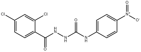 1-[(2,4-dichlorobenzoyl)amino]-3-(4-nitrophenyl)urea 结构式