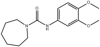 N-(3,4-dimethoxyphenyl)azepane-1-carboxamide 结构式