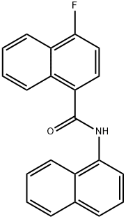 4-fluoro-N-naphthalen-1-ylnaphthalene-1-carboxamide 结构式