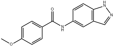 N-(1H-indazol-5-yl)-4-methoxybenzamide 结构式