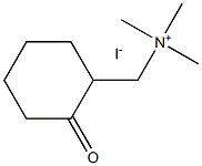 trimethyl-[(2-oxocyclohexyl)methyl]azanium iodide 结构式