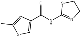 N-(4,5-dihydro-1,3-thiazol-2-yl)-5-methylthiophene-3-carboxamide 结构式