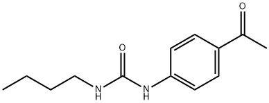 1-(4-acetylphenyl)-3-butylurea 结构式