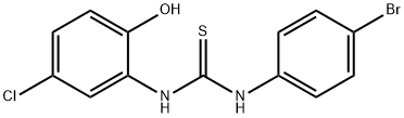 1-(4-bromophenyl)-3-(5-chloro-2-hydroxyphenyl)thiourea 结构式