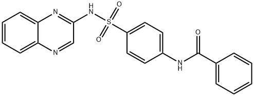 N-[4-(quinoxalin-2-ylsulfamoyl)phenyl]benzamide 结构式