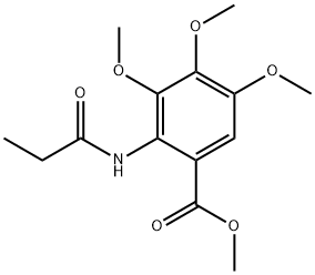 methyl 3,4,5-trimethoxy-2-(propanoylamino)benzoate 结构式