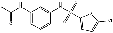 N-[3-[(5-chlorothiophen-2-yl)sulfonylamino]phenyl]acetamide 结构式