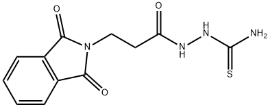 [3-(1,3-dioxoisoindol-2-yl)propanoylamino]thiourea 结构式