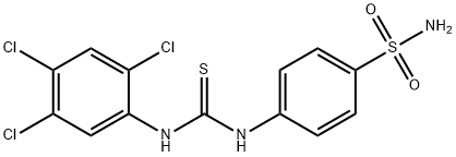 1-(4-sulfamoylphenyl)-3-(2,4,5-trichlorophenyl)thiourea 结构式