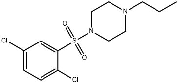 1-(2,5-dichlorophenyl)sulfonyl-4-propylpiperazine 结构式